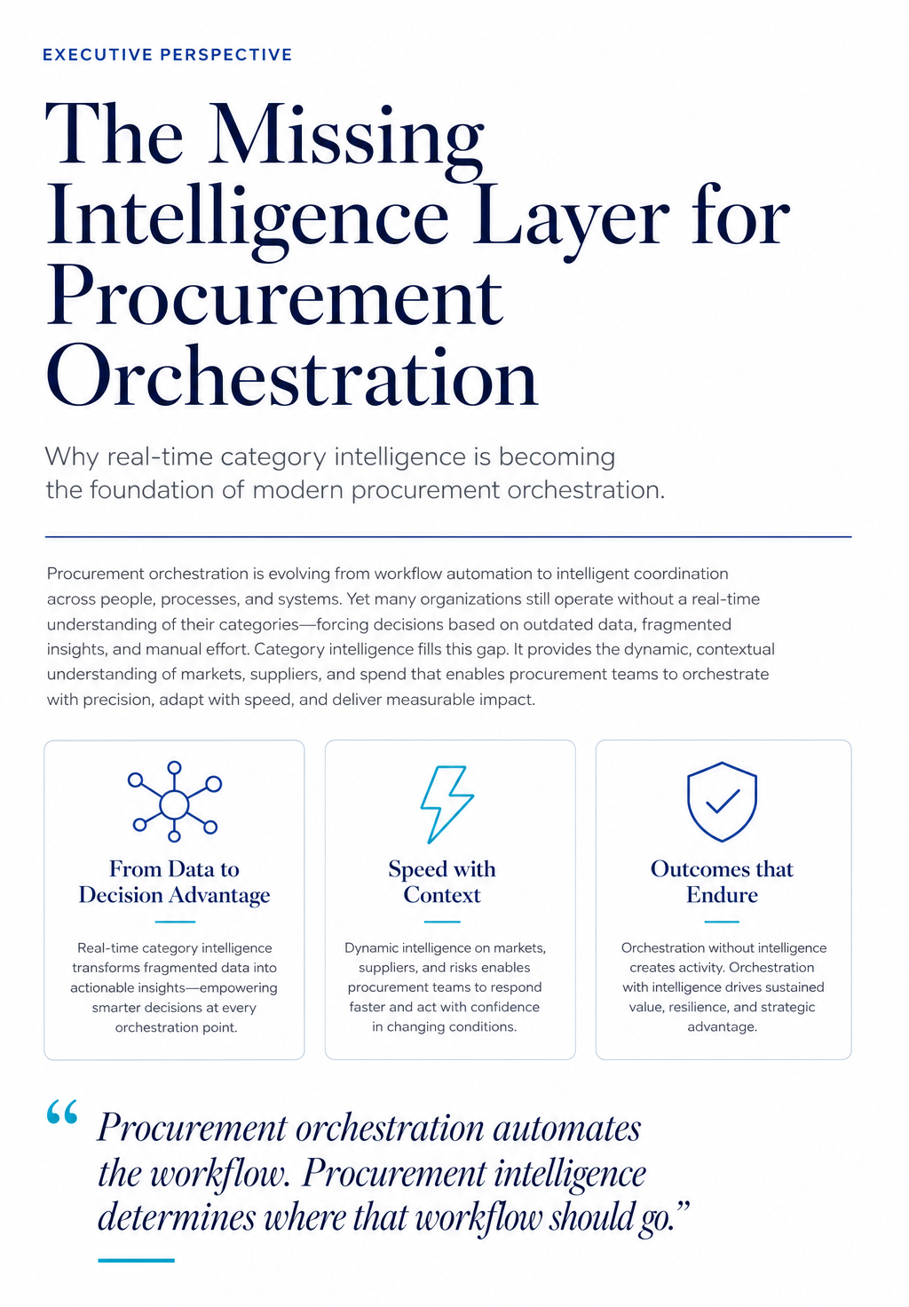 The Missing Intelligence Layer for Procurement Orchestration